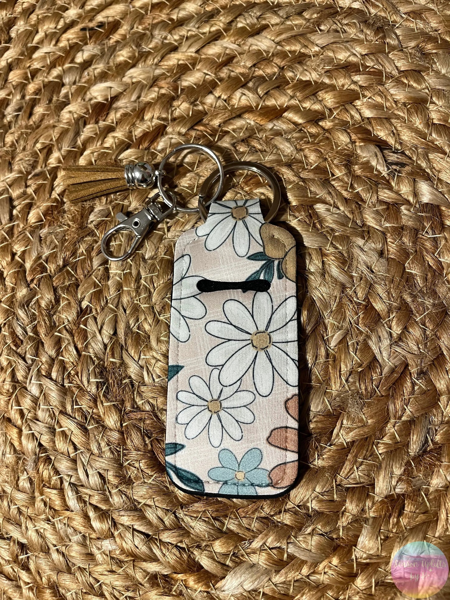Neutral Meadows Chapstick Holder Keychain Season Uplifts by K