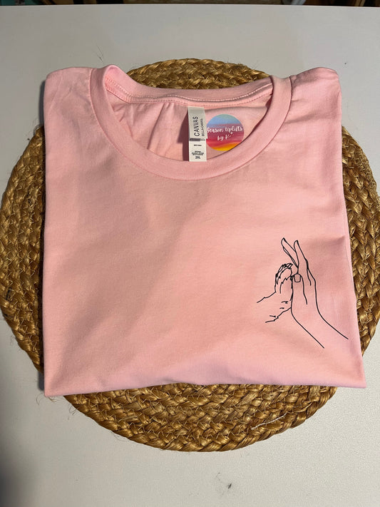 Paw High Five Pink T-shirt