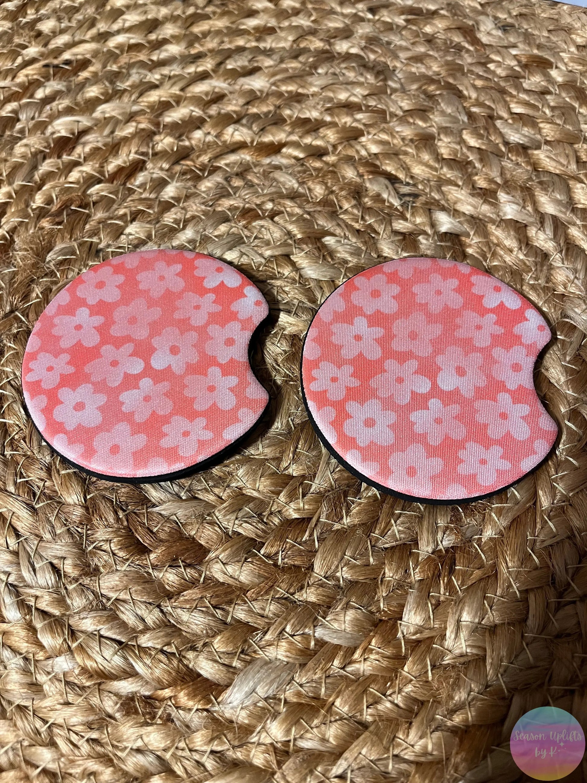 Pink Patels Car Coaster Set Season Uplifts by K
