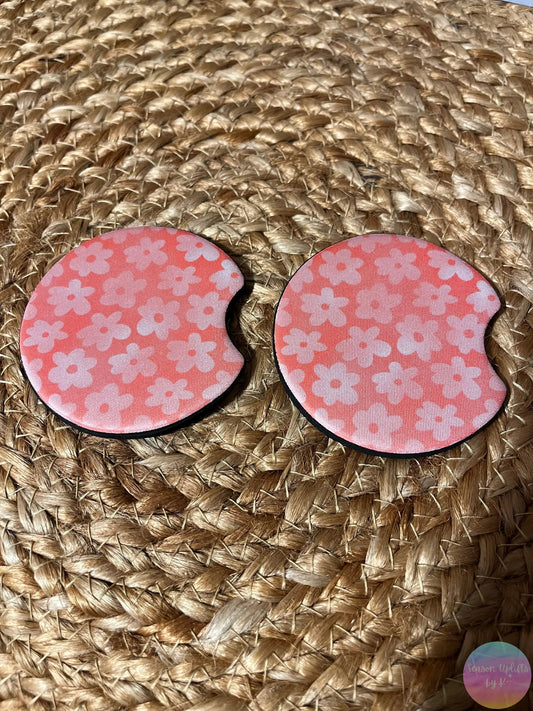 Pink Patels Car Coaster Set Season Uplifts by K