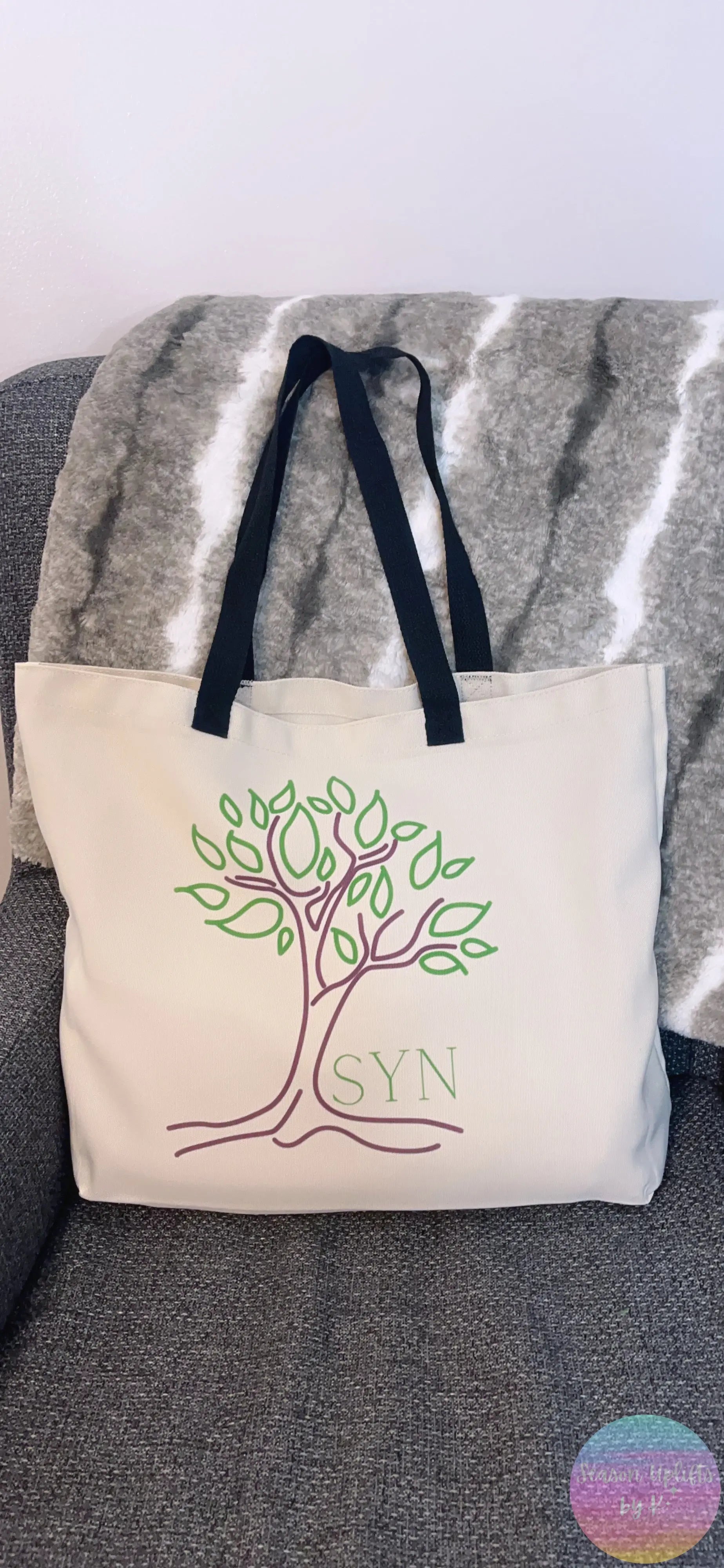 SYN Custom Merch Tote Bags Season Uplifts by K