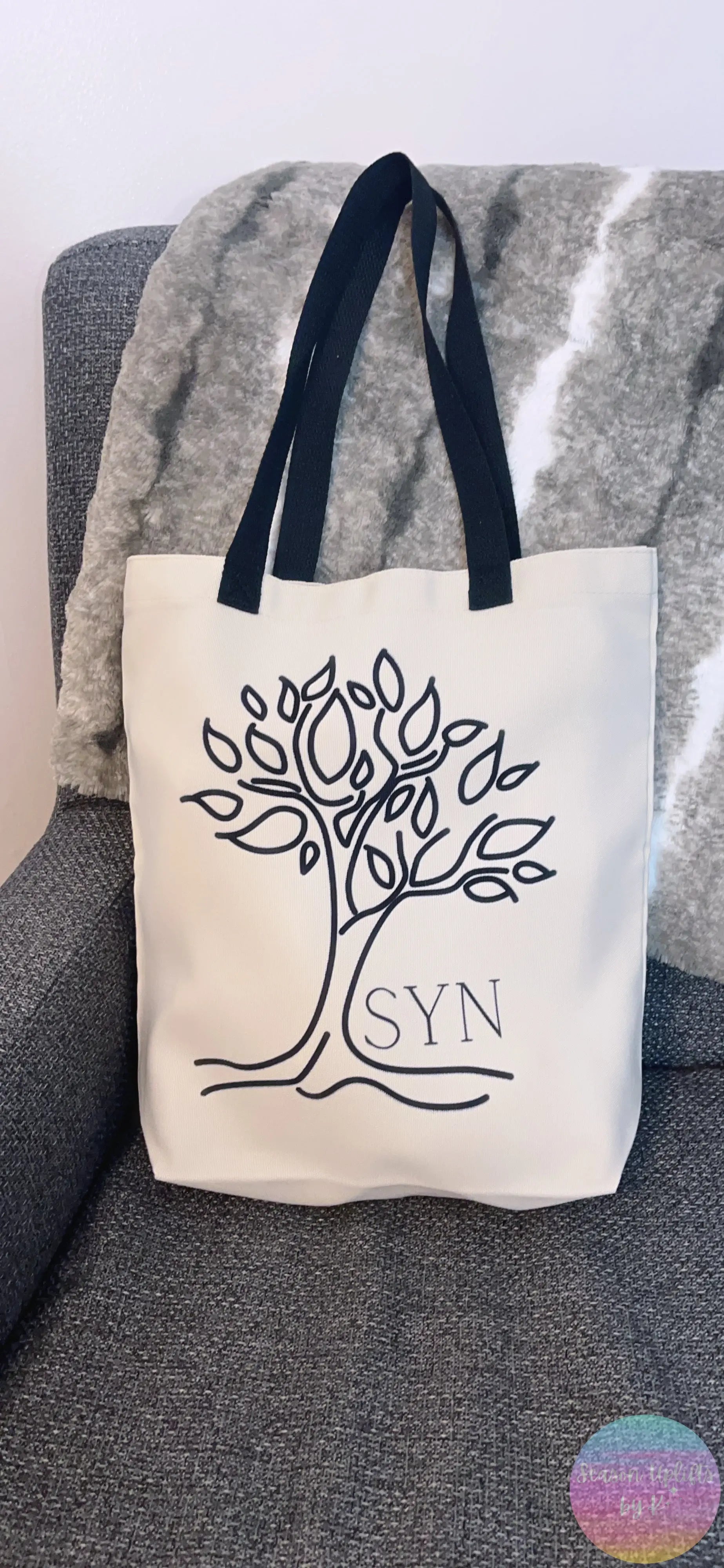 SYN Custom Merch Tote Bags Season Uplifts by K