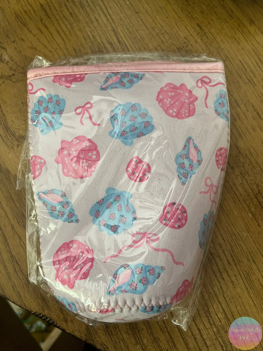 Seashells & Bows Medium Drink Sleeve Season Uplifts by K
