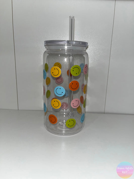 Smiley Sips Acrylic Cup Season Uplifts by K