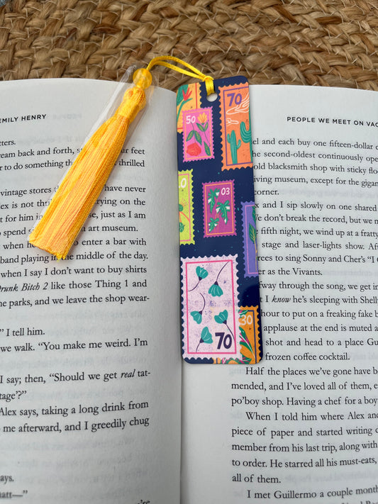 Stamped in Nature – Flower & Plant Bookmark