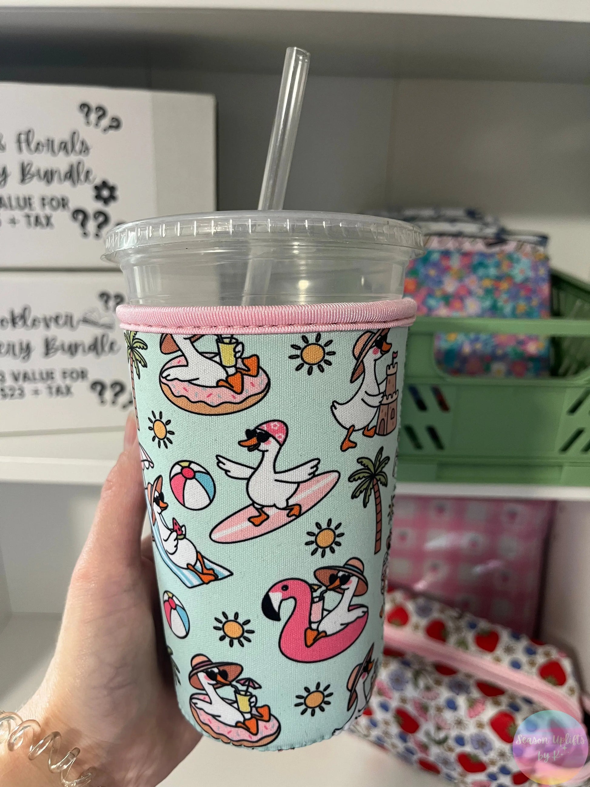 Summer Goose Medium Drink Sleeve Season Uplifts by K