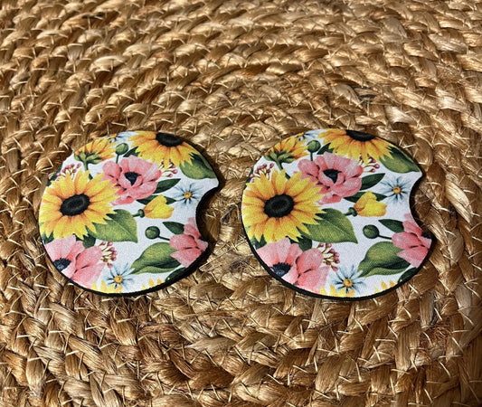 Sunny Meadows Car Coaster Set Season Uplifts by K