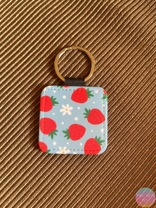 Sweet Strawberry Fields
Leather Keychain Season Uplifts by K