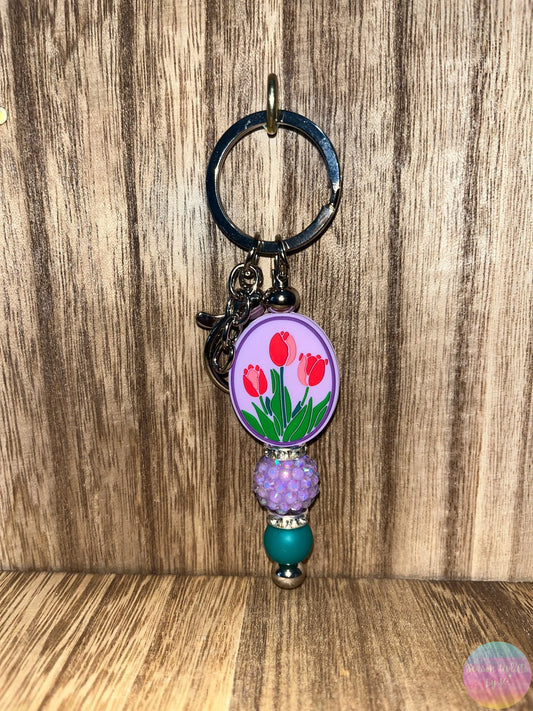 Tulip Trio Keychain Season Uplifts by K