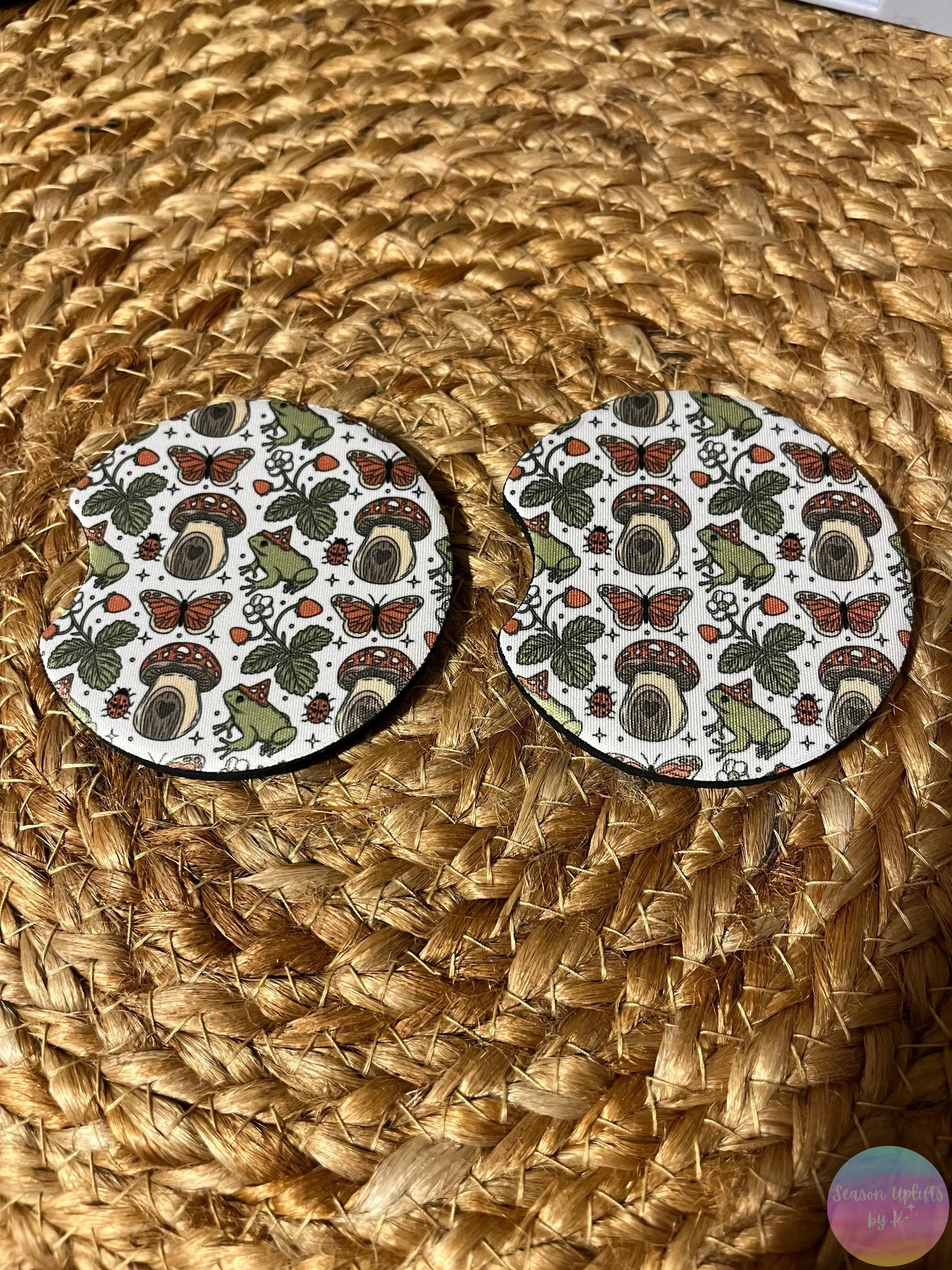 Woodland Whimsy Car Coaster Set Season Uplifts by K