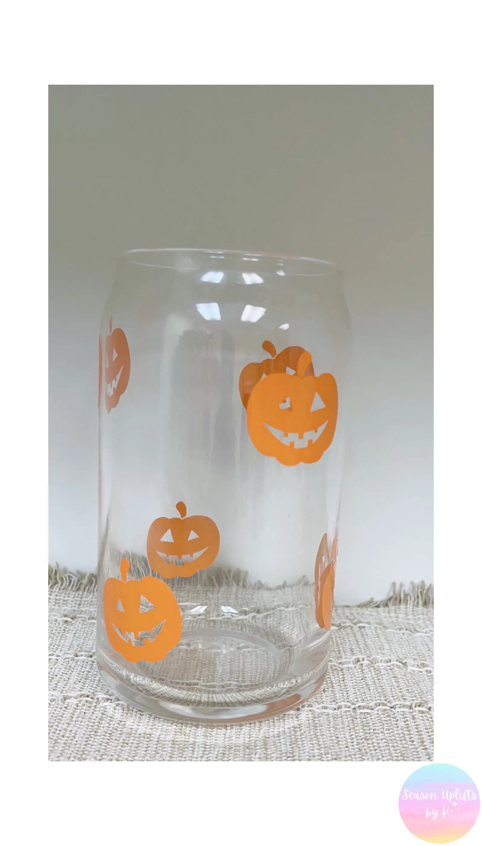 Jack-o'-lanterns Libbey Glass Can Season Uplifts by K